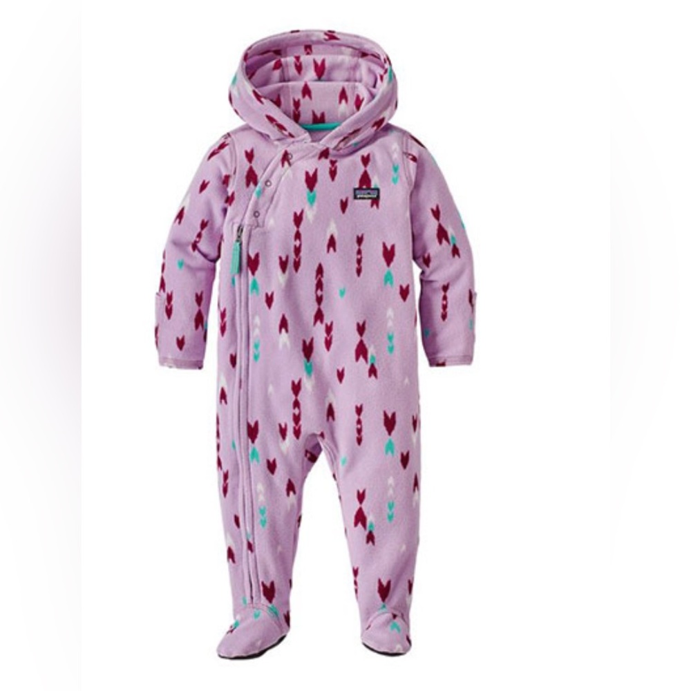 Patagonia Micro D Fleece Bunting Lavender Purple 12-18 month